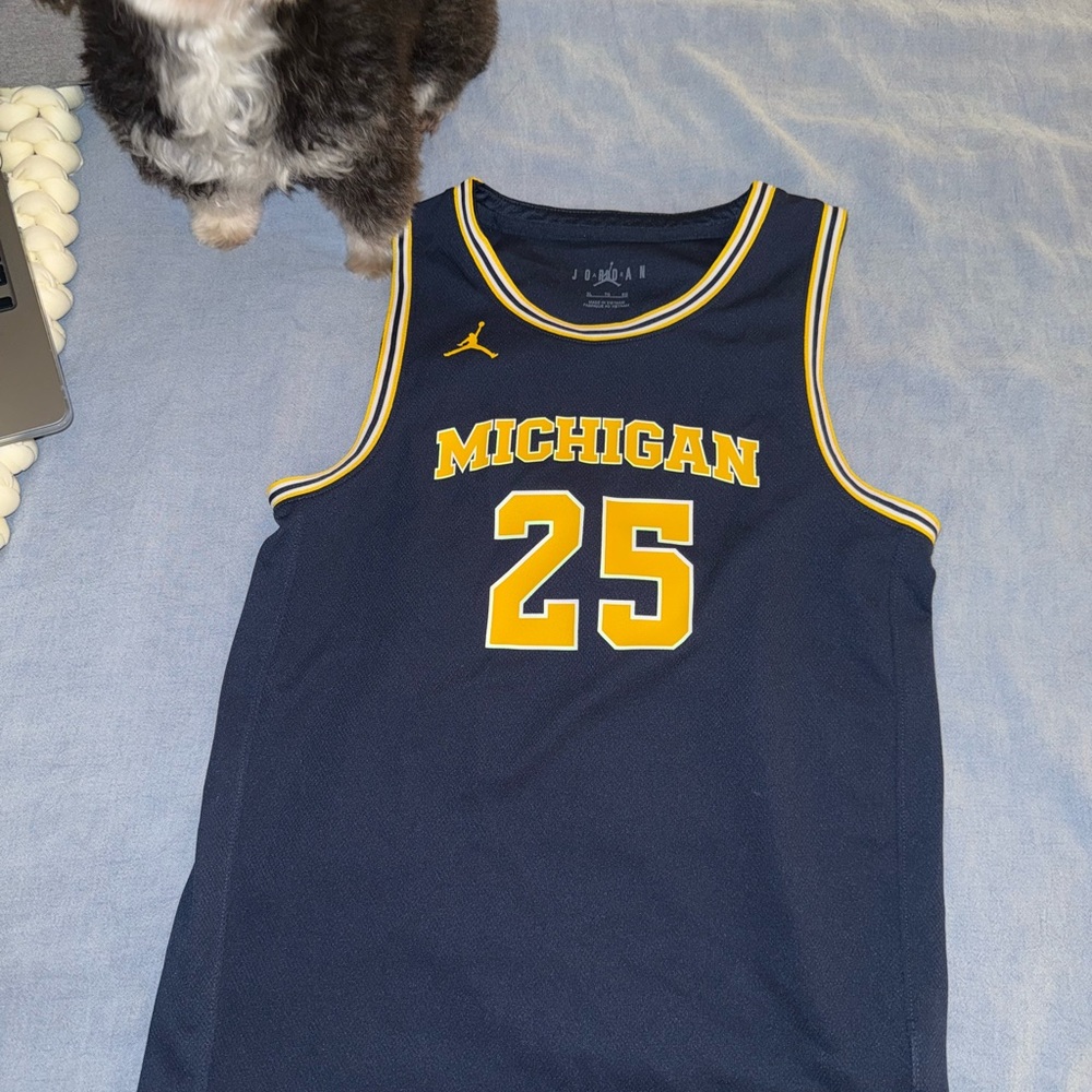 Jordan Michigan Basketball Jersey Navy